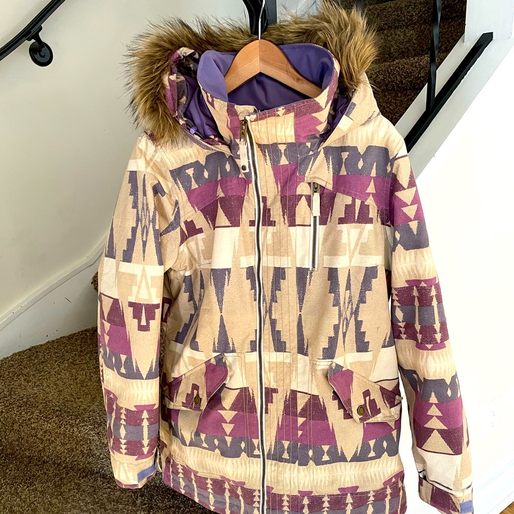 Burton Jacket faux fur trim